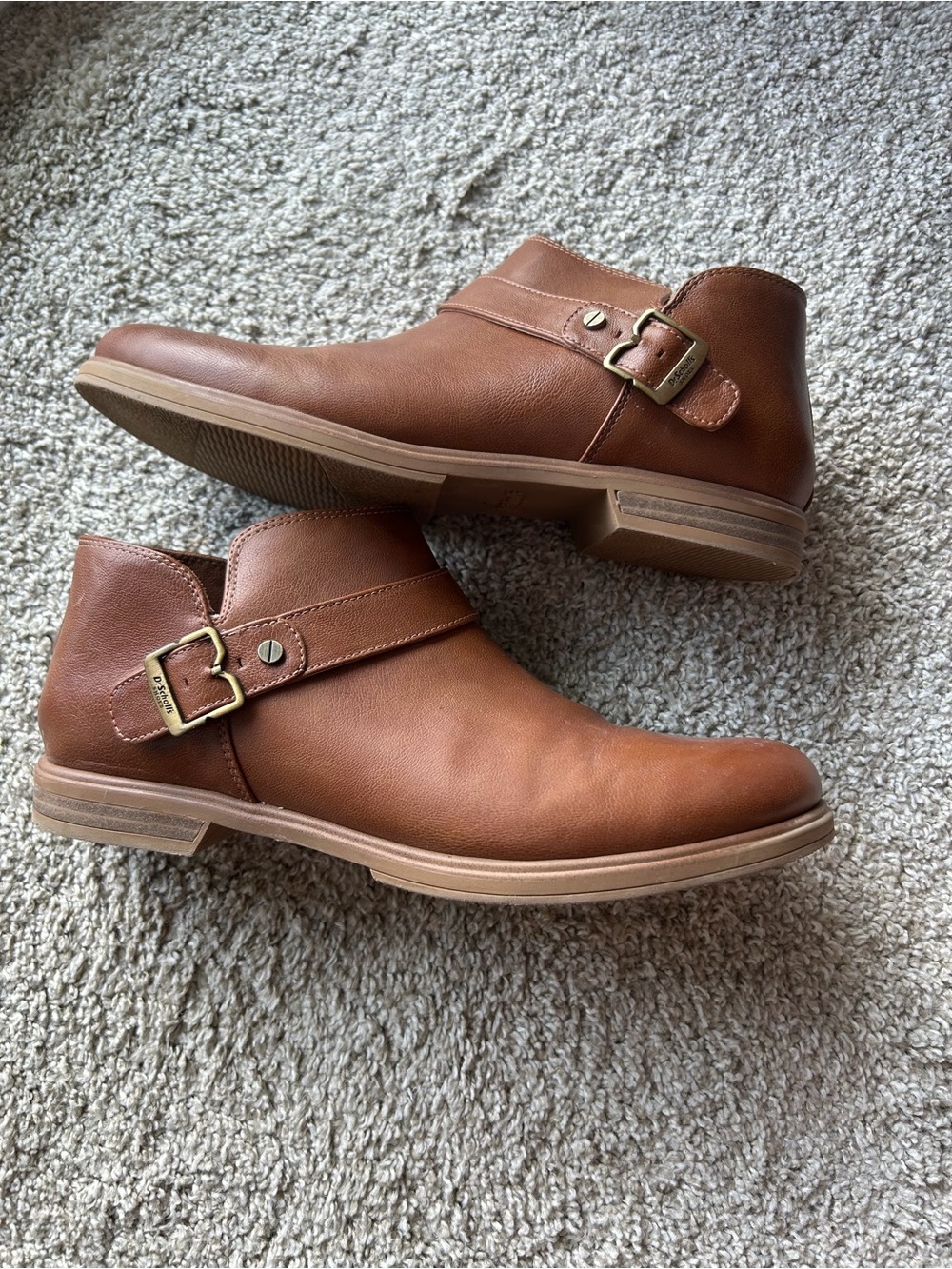 Brown Women’s Booties Dr Scholls EUC